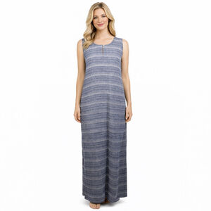 linen asymmetrical dress Women Midi Dress Sleeveless Linen Asymmetrical Hem Fit, White / S main image 1